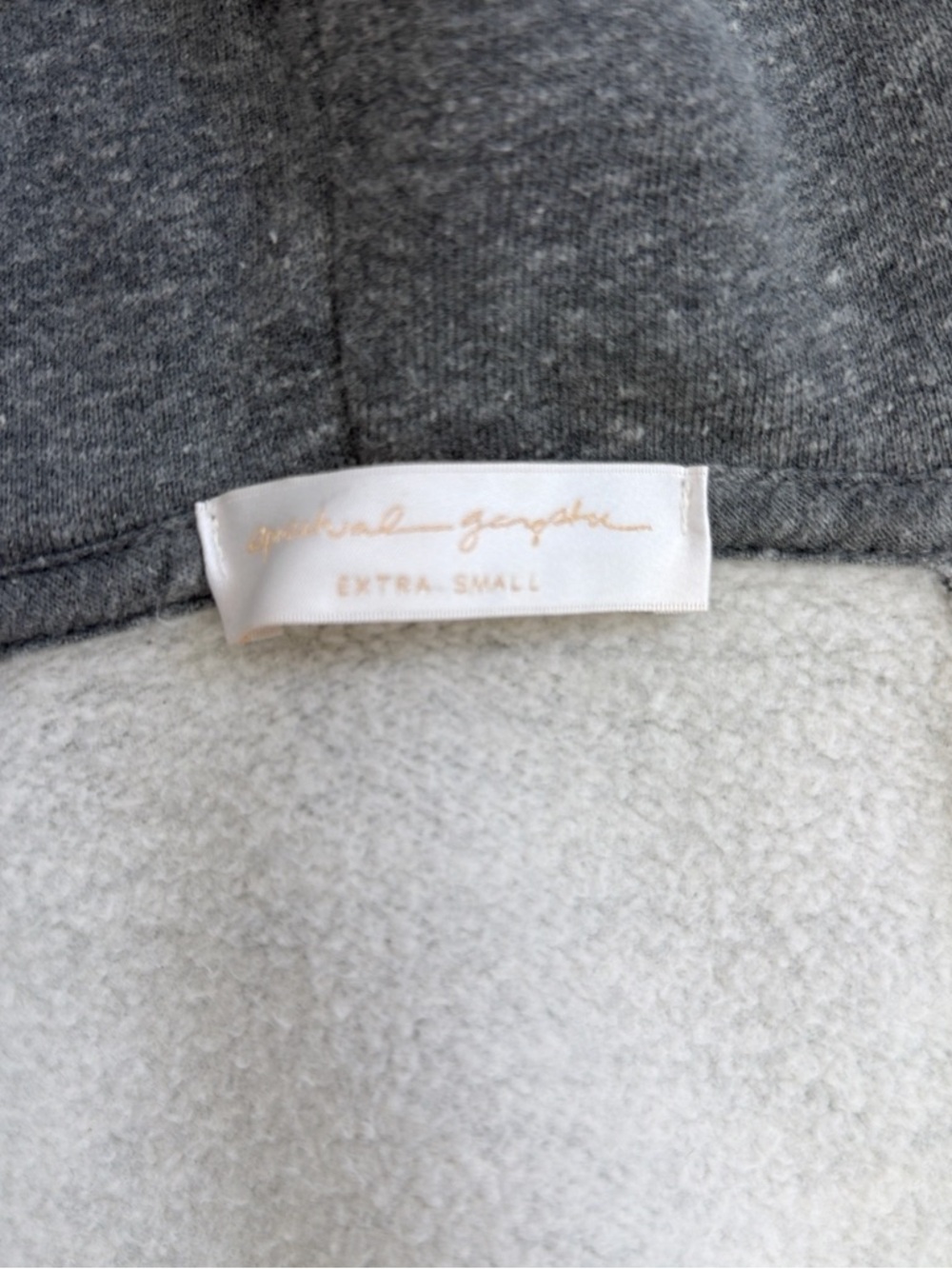 NWT Spiritual Gangster Premium Varsity Fleece Zip Hoodie π§β¨ - Picture 5 of 6